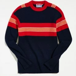 Best Sale 🧨 Urban Renewal Men's Vintage White Stag Crew Neck Sweater Assorted 🔥