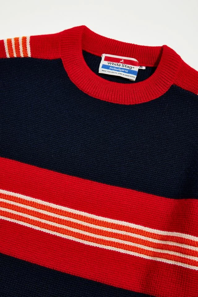 Best Sale ๐งจ Urban Renewal Men's Vintage White Stag Crew Neck Sweater Assorted ๐ฅ - Image 2