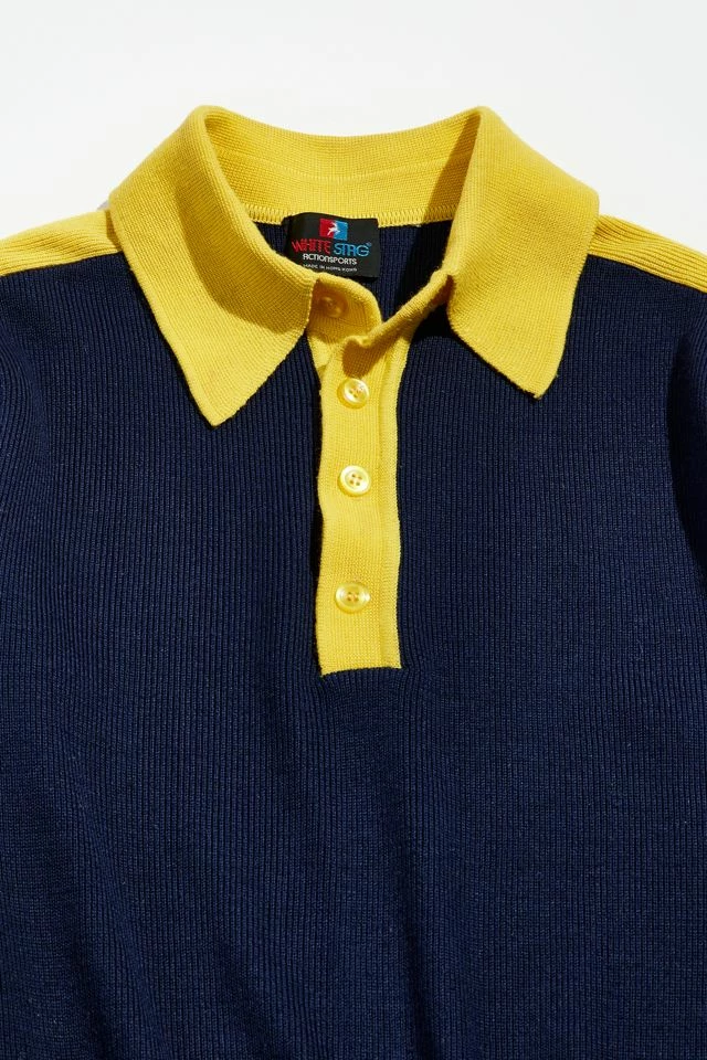 Wholesale ๐ Urban Renewal Men's Vintage Contrast Collar Polo Sweater Assorted ๐งจ - Image 2