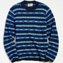 Best reviews of 🎁 Urban Renewal Men's Vintage Tundra Tonal Stripe Crew Neck Sweater Assorted ⌛