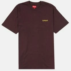 Outlet 🛒 Men's Supreme Washed Capital S/S Top Brown 🧨